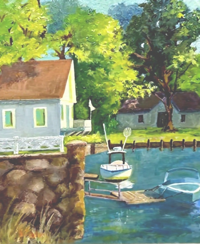 Village Side Art (Portrait)